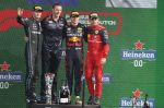 Zandvoort 4 september 2022
Nederlandse F1 Grand Prix op circuit Zandvoort.
Het podium met Max Verstappen 1e George Rusell 2e en Charles Leclerc 3e. Prins Bernhard reikt de prijzen uit.