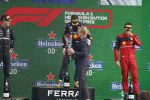 Zandvoort 4 september 2022
Nederlandse F1 Grand Prix op circuit Zandvoort.
Het podium met Max Verstappen 1e George Rusell 2e en Charles Leclerc 3e. Prins Bernhard reikt de prijzen uit.