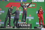 Zandvoort 4 september 2022
Nederlandse F1 Grand Prix op circuit Zandvoort.
Het podium met Max Verstappen 1e George Rusell 2e en Charles Leclerc 3e. Prins Bernhard reikt de prijzen uit.