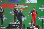 Zandvoort 4 september 2022
Nederlandse F1 Grand Prix op circuit Zandvoort.
Het podium met Max Verstappen 1e George Rusell 2e en Charles Leclerc 3e. Prins Bernhard reikt de prijzen uit.