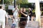 Capelle aan de IJssel 7 september 2022
Presentatie kleinglijn voor Padel van Robin van Persie en zijn vrouw Bouchra v Persie. Najib Amhali filmt Robin v Persie n Boef