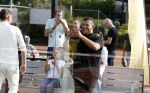 Capelle aan de IJssel 7 september 2022
Presentatie kleinglijn voor Padel van Robin van Persie en zijn vrouw Bouchra v Persie. Najib Amhali filmt Robin v Persie n Boef