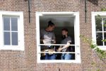 Amsterdam 1 augustus 2022
Het nieuwe huis van prinses Amalia wordt helemaal verbouwd . Er zijn nu ook veiligheids camera's opgehangen . Grachtenpand.