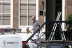 Amsterdam 1 augustus 2022
Het nieuwe huis van prinses Amalia wordt helemaal verbouwd . Er zijn nu ook veiligheids camera's opgehangen . Grachtenpand.