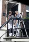Amsterdam 1 augustus 2022
Het nieuwe huis van prinses Amalia wordt helemaal verbouwd . Er zijn nu ook veiligheids camera's opgehangen . Grachtenpand.