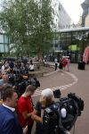 Amsterdam 5 september 2022
Prinses Amalia arriveert bij de UVA op haar eerste schooldag . Er was heel veel pers aanwezig.