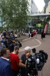 Amsterdam 5 september 2022
Prinses Amalia arriveert bij de UVA op haar eerste schooldag . Er was heel veel pers aanwezig.