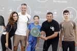 Capelle aan de IJssel 7 september 2022
Presentatie kleinglijn voor Padel van Robin van Persie en zijn vrouw Bouchra v Persie. Robin met zijn vrouw Bouchra zoon Shaqueel Dina Layla en Najib Amhali