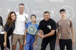 Capelle aan de IJssel 7 september 2022
Presentatie kleinglijn voor Padel van Robin van Persie en zijn vrouw Bouchra v Persie. Robin met zijn vrouw Bouchra zoon Shaqueel Dina Layla en Najib Amhali