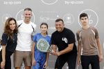 Capelle aan de IJssel 7 september 2022
Presentatie kleinglijn voor Padel van Robin van Persie en zijn vrouw Bouchra v Persie. Robin met zijn vrouw Bouchra zoon Shaqueel Dina Layla en Najib Amhali