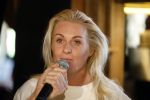 Amsterdam 21 maart 2022
Presentatie heren van Amstel live in Amsterdam.
Sanne hans  (miss Montreal)