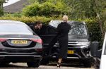 Rotterdam en Berkel en Rodenrijs 24 augustus 2023
Andre Hazes en Monique Westenberg arriveren in geblindeerde limo bij de rechtbank van Rotterdam ivm rechtszaak over dat hun zoontje Dre van school gehouden is  voor vakantie . Daarna rijden ze naar hun huis in Berkel. Er is veel pers op af gekomen . De Politie ving hen op bij de rechtbank.