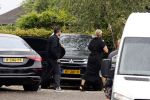 Rotterdam en Berkel en Rodenrijs 24 augustus 2023
Andre Hazes en Monique Westenberg arriveren in geblindeerde limo bij de rechtbank van Rotterdam ivm rechtszaak over dat hun zoontje Dre van school gehouden is  voor vakantie . Daarna rijden ze naar hun huis in Berkel. Er is veel pers op af gekomen . De Politie ving hen op bij de rechtbank.