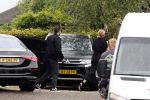 Rotterdam en Berkel en Rodenrijs 24 augustus 2023
Andre Hazes en Monique Westenberg arriveren in geblindeerde limo bij de rechtbank van Rotterdam ivm rechtszaak over dat hun zoontje Dre van school gehouden is  voor vakantie . Daarna rijden ze naar hun huis in Berkel. Er is veel pers op af gekomen . De Politie ving hen op bij de rechtbank.