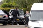 Rotterdam en Berkel en Rodenrijs 24 augustus 2023
Andre Hazes en Monique Westenberg arriveren in geblindeerde limo bij de rechtbank van Rotterdam ivm rechtszaak over dat hun zoontje Dre van school gehouden is  voor vakantie . Daarna rijden ze naar hun huis in Berkel. Er is veel pers op af gekomen . De Politie ving hen op bij de rechtbank.