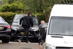 Rotterdam en Berkel en Rodenrijs 24 augustus 2023
Andre Hazes en Monique Westenberg arriveren in geblindeerde limo bij de rechtbank van Rotterdam ivm rechtszaak over dat hun zoontje Dre van school gehouden is  voor vakantie . Daarna rijden ze naar hun huis in Berkel. Er is veel pers op af gekomen . De Politie ving hen op bij de rechtbank.