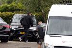 Rotterdam en Berkel en Rodenrijs 24 augustus 2023
Andre Hazes en Monique Westenberg arriveren in geblindeerde limo bij de rechtbank van Rotterdam ivm rechtszaak over dat hun zoontje Dre van school gehouden is  voor vakantie . Daarna rijden ze naar hun huis in Berkel. Er is veel pers op af gekomen . De Politie ving hen op bij de rechtbank.