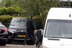 Rotterdam en Berkel en Rodenrijs 24 augustus 2023
Andre Hazes en Monique Westenberg arriveren in geblindeerde limo bij de rechtbank van Rotterdam ivm rechtszaak over dat hun zoontje Dre van school gehouden is  voor vakantie . Daarna rijden ze naar hun huis in Berkel. Er is veel pers op af gekomen . De Politie ving hen op bij de rechtbank.
