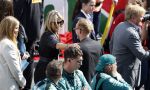 Zandvoort 27 augustus 2023
Grandprix F1 van Zandvoort gewonnen door Max Verstappen.
Koning Willem Alexander Koningin Maxima  en Prins Bernhard Jr. bij F1 Zandvoort