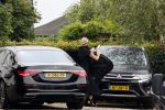 Rotterdam en Berkel en Rodenrijs 24 augustus 2023
Andre Hazes en Monique Westenberg arriveren in geblindeerde limo bij de rechtbank van Rotterdam ivm rechtszaak over dat hun zoontje Dre van school gehouden is  voor vakantie . Daarna rijden ze naar hun huis in Berkel. Er is veel pers op af gekomen . De Politie ving hen op bij de rechtbank.