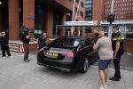 Rotterdam en Berkel en Rodenrijs 24 augustus 2023
Andre Hazes en Monique Westenberg arriveren in geblindeerde limo bij de rechtbank van Rotterdam ivm rechtszaak over dat hun zoontje Dre van school gehouden is  voor vakantie . Daarna rijden ze naar hun huis in Berkel. Er is veel pers op af gekomen . De Politie ving hen op bij de rechtbank.