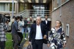 Assen 25 juli 2023
Rechtszaak Thijs Romer in de rechtbank van Assen Zijn moeder vader  Peter Romer en stiefmoeder kwamen met hem mee. Zijn advocaat is Wikke Monster