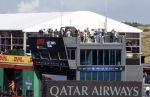 Zandvoort 26 augustus 2023
Koning Willem Alexander en prinses Amalia bij de training van de GP F1 op Zandvoort.