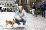 Haarlem 3 augustus 2023
Raymond Mens met zijn hond in het centrum van Haarlem .