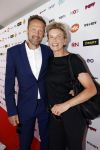 Hilversum 27 augustus 2024
Winter presentatie NPO in studio 21 op het mediapark. Anita Witzier kwam met haar man