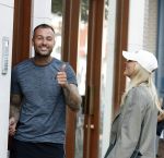 Amsterdam 8 augustus 2024
Dave Roelvink en zijn nieuwe vriendin Marijn Kuipers op de pc hooftstraat bij Dave zijn appartement .