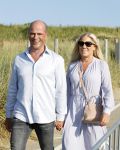 Scheveningen 27 augustus 2024
Afscheids feestje van Mark Rutte bij strandtent Culpepper. Diederik Samson met partner