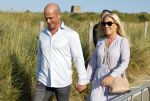 Scheveningen 27 augustus 2024
Afscheids feestje van Mark Rutte bij strandtent Culpepper. Diederik Samson met partner