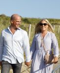 Scheveningen 27 augustus 2024
Afscheids feestje van Mark Rutte bij strandtent Culpepper. Diederik Samson met partner