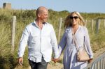 Scheveningen 27 augustus 2024
Afscheids feestje van Mark Rutte bij strandtent Culpepper. Diederik Samson met partner