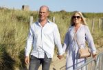 Scheveningen 27 augustus 2024
Afscheids feestje van Mark Rutte bij strandtent Culpepper. Diederik Samson met partner