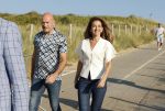 Scheveningen 27 augustus 2024
Afscheids feestje van Mark Rutte bij strandtent Culpepper. Dilan Yesilgoz met haar man en beveiliging
