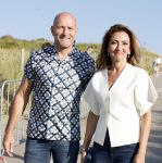 Scheveningen 27 augustus 2024
Afscheids feestje van Mark Rutte bij strandtent Culpepper. Dilan Yesilgoz met haar man en beveiliging
