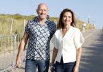 Scheveningen 27 augustus 2024
Afscheids feestje van Mark Rutte bij strandtent Culpepper. Dilan Yesilgoz met haar man en beveiliging