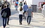 Scheveningen 27 augustus 2024
Afscheids feestje van Mark Rutte bij strandtent Culpepper. Dilan Yesilgoz met haar man en beveiliging