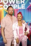 Amsterdam 21 augustus 2024
Presentatie Power Couple . De bekende koppels die mee doen aan het programma zijn: Djamila & Johannes, Eva & Sebastiaan, Laura & Ryan, Naomi & Quentin, Annebel & Rene, Michelle & Roy en Vonneke & Davinio. Monica Geuze en Valerio Zeno.  djamila Celina met partner