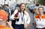 Den Haag 13 augustus 2024
De Olympische sporters die een medaille gehaald hebben worden ontvangen door premier Dick Schoof . Femke Bol