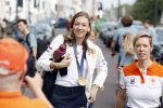 Den Haag 13 augustus 2024
De Olympische sporters die een medaille gehaald hebben worden ontvangen door premier Dick Schoof . Femke Bol