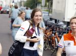 Den Haag 13 augustus 2024
De Olympische sporters die een medaille gehaald hebben worden ontvangen door premier Dick Schoof . Femke Bol