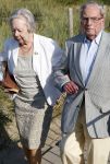 Scheveningen 27 augustus 2024
Afscheids feestje van Mark Rutte bij strandtent Culpepper. Frits Korthals Altes met zijn vrouw