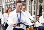 Den Haag 13 augustus 2024
De Olympische sporters die een medaille gehaald hebben worden ontvangen door premier Dick Schoof . Harrie Lavreysen
