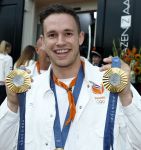 Den Haag 13 augustus 2024
De Olympische sporters die een medaille gehaald hebben worden ontvangen door premier Dick Schoof . Harrie Lavreysen