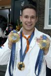 Den Haag 13 augustus 2024
De Olympische sporters die een medaille gehaald hebben worden ontvangen door premier Dick Schoof . Harrie Lavreysen