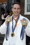 Den Haag 13 augustus 2024
De Olympische sporters die een medaille gehaald hebben worden ontvangen door premier Dick Schoof . Harrie Lavreysen