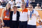Scheveningen 12 augustus 2024
Aankomst olympische sporters in scheveningen . Humberto Tan presenteert het programma..
Harrie Lavreysen en Femke Bol
