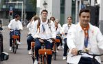 Den Haag 13 augustus 2024
De Olympische sporters die een medaille gehaald hebben worden ontvangen door premier Dick Schoof .